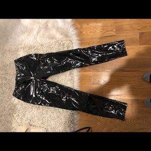 TOP SHOP patent leather pants size 02